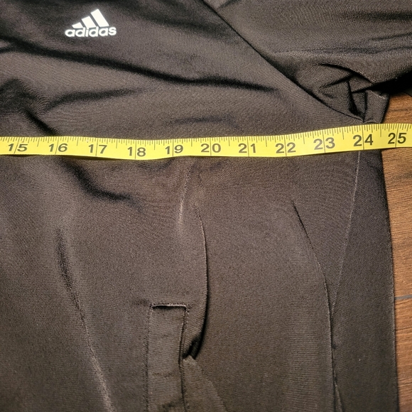 Adidas Mens Iconic Black 3 White Stripes Warm Up Track Jacket Size XL Athletic - Picture 11 of 13